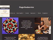 Tablet Screenshot of fingerfoodservice.de